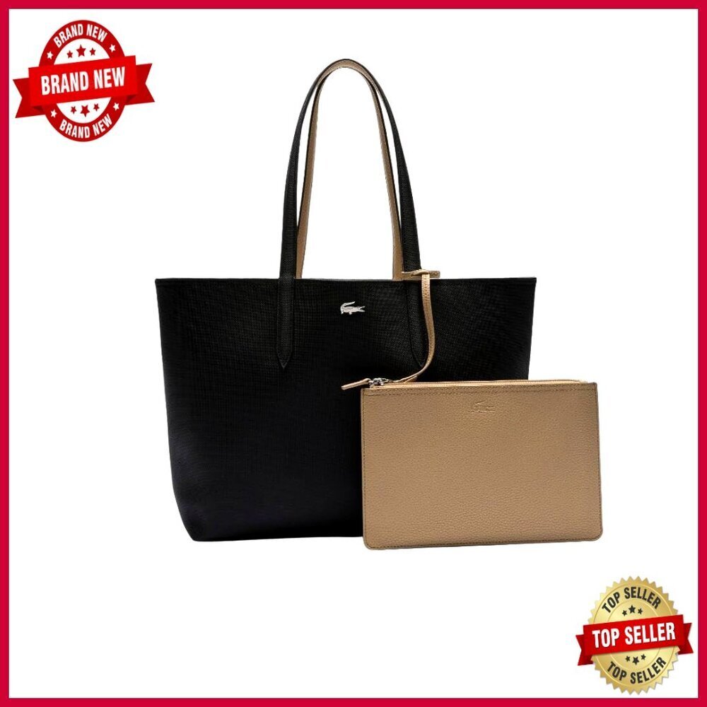 Reversible Tote Bag with Detachable Clutch, Holds 15" Laptop